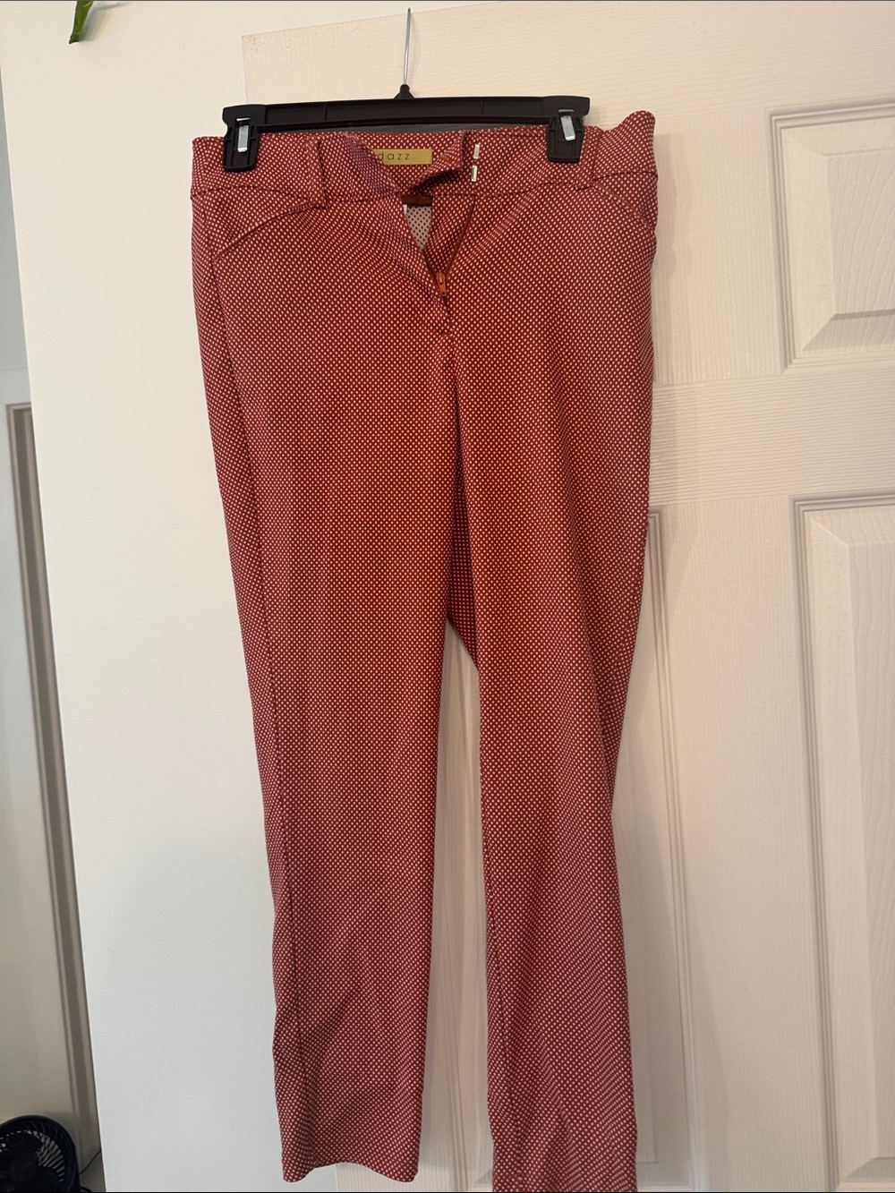 Women's Red Polka Ankle Pants